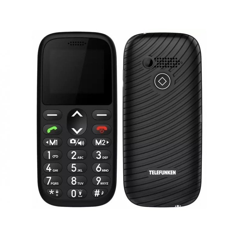 Teléfono Móvil Telefunken S410 para Personas Mayores Negro