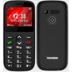 Teléfono Móvil Telefunken S420 para Personas Mayores Negro