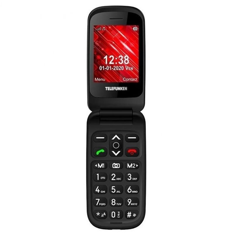 Teléfono Móvil Telefunken S440 para Personas Mayores Rojo