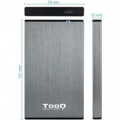 Caja Externa para Disco Duro de 2.5 TooQ TQE-2527G USB 3.1