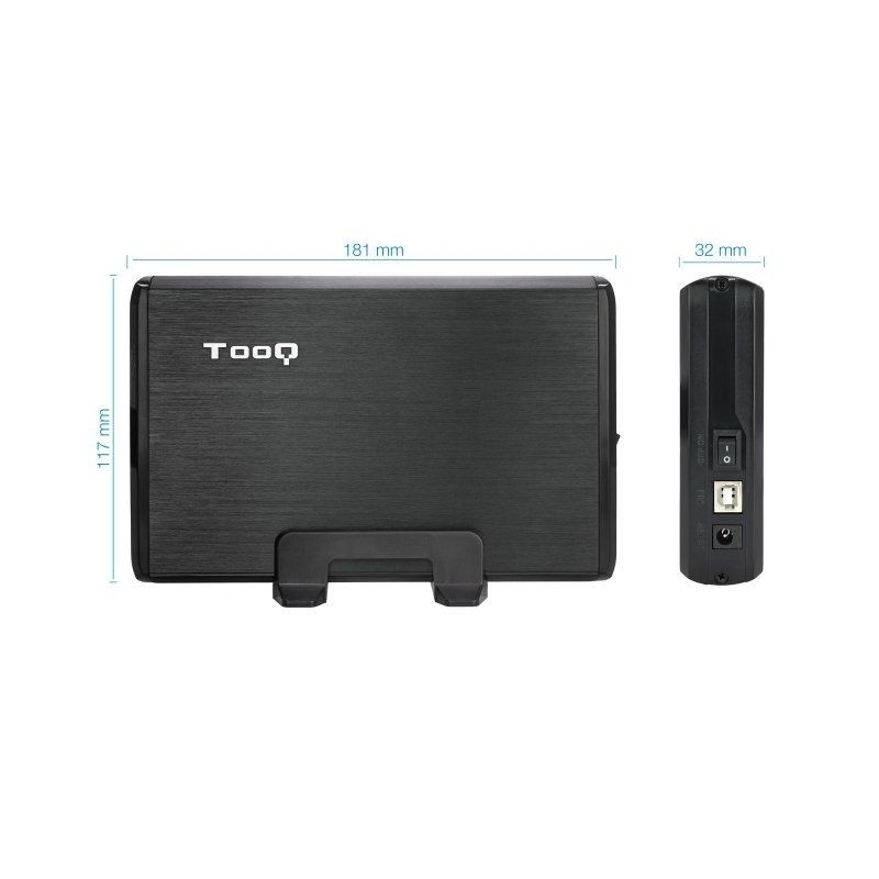 Caja Externa para Disco Duro de 3.5 TooQ TQE-3509B USB 2.0