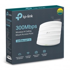 Punto de Acceso Inalámbrico TP-Link EAP110 PoE 300Mbps 2.4GHz Antenas de 4dBi WiFi 802.11n b g