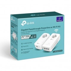 Adaptador Powerline TPLink AV1300 1300Mbps Alcance 300m Pack de 2